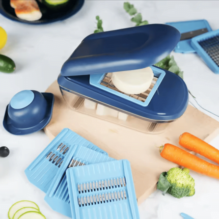KnifeHero Vegetable Chopper and Slicer Blue